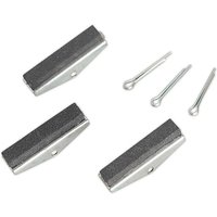 Sealey Cylinder Hone Stone Set with three rectangular abrasive stones and three metal pins.