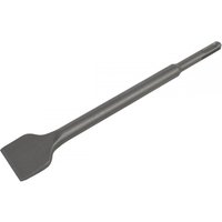 Sealey D1WC chisel, 40x250mm, SDS Plus, gray steel with flat blade and cylindrical shank.