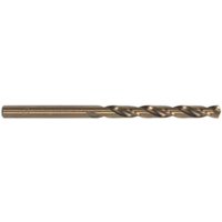 Sealey DB025CB HSS cobalt drill bit, 2.5mm diameter, silver metallic finish, pack of 10, fully ground design.