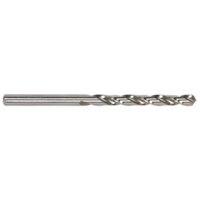 Sealey DB035FG HSS drill bit, silver, fully ground, 3.5mm diameter, pack of 10, with spiral fluted design.