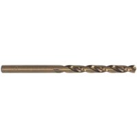 Sealey DB055CB HSS cobalt drill bit, 5.5mm diameter, silver metallic finish, pack of 10, fully ground design.