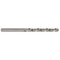 Sealey DB055FG HSS drill bit Ø5.5mm, silver, fully ground, pack of 10, sleek spiral design, durable steel construction.