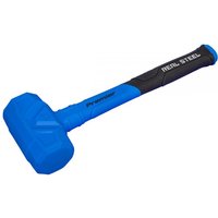Blue Sealey dead blow hammer, 2.8Lb, with a textured rubber grip handle and solid, non-rebound head.