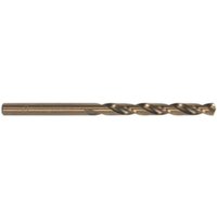 Sealey DBI18CB HSS cobalt drill bit, 1/8in diameter, silver, fully ground, pack of 10, spiral fluted design.