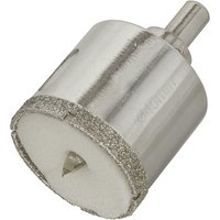 Sealey DHS45 diamond hole saw, electroplated silver finish, cylindrical shape, with a central drill bit.