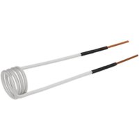 White Sealey induction coil with copper ends and black insulation for VS240 induction heater.