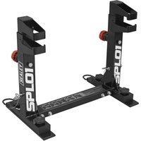 Black Sealey Fast Lock Tie Down System with red adjustment knobs and SPLO1 branding for motocross bikes.