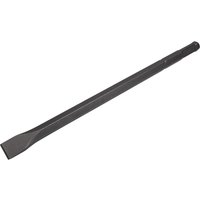 Flat chisel for Hilti TP805, TE905, TE1000, long and slender, dark gray steel with a beveled edge.