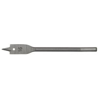 Sealey flat wood bit, 16mm diameter, 152mm length, silver, pointed tip with engraved size marking.