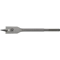 Flat wood bit by Sealey, 18mm diameter, 152mm length, silver steel with pointed tip and engraved size marking.