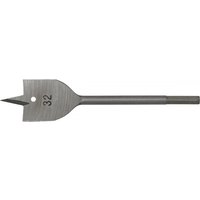 Sealey flat wood bit, 32mm diameter, 152mm length, silver with pointed tip and hex shank.