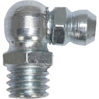 Sealey Grease Nipple 90° 1/4" BSP, silver metal with threaded base and angled nozzle.