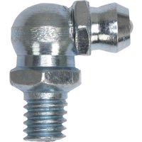 Sealey Grease Nipple 90° 1/8" BSP, silver metal with hexagonal base and angled nozzle.
