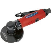 Red Sealey GSA26 straight air cut-off tool with black 75mm disc and ergonomic handle.