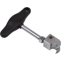 Sealey HENN Hose Clamp Removal Tool with black T-handle, silver shaft, and metal clamp head.