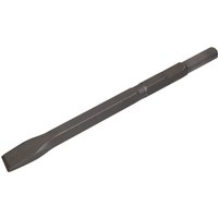 Sealey Hex Shank Flat Chisel for Kango 900, long metal tool with flat tip and hexagonal shank.