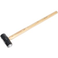 Sealey Hickory Shaft Sledge Hammer with a black steel head and smooth wooden handle.