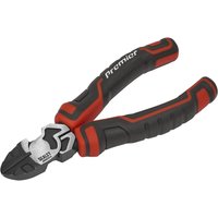 Black and red Sealey high leverage side cutters with ergonomic grips and sharp cutting edges.