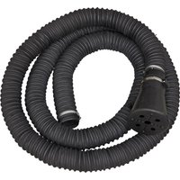 Black corrugated Sealey hose for EFS101 and EFS102 systems, featuring a flared end with multiple holes.