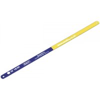 Blue and yellow Sealey 300mm hacksaw blade, HSS bi-metal, 18TPI, pack of 10.