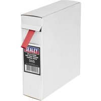 White box with Sealey logo, containing red heat shrink tubing, 9.5-4.8mm diameter, 8m length.
