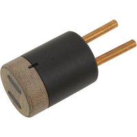 Black and bronze Sealey induction adaptor with cylindrical body and two protruding copper rods.
