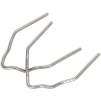 Metal Sealey inside corner staples for SDL14/SDL15, bent U-shape with pointed ends, silver finish.
