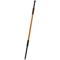 Orange and black Sealey insulated chisel and point crowbar with dual grip handles and pointed tip.
