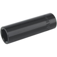 Black Sealey IS1216D impact socket, 16mm deep, 1/2in square drive, cylindrical with engraved size marking.