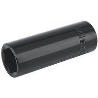 Black Sealey IS1219D deep impact socket, 19mm size, 1/2in square drive, cylindrical shape with engraved branding.