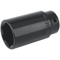 Black Sealey impact socket, 30mm deep, 1/2in square drive, cylindrical with engraved specifications.