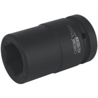 Black Sealey IS132D deep impact socket, 32mm, 1in square drive, with engraved size markings on the side.