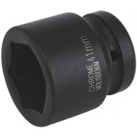 Black Sealey impact socket, 41mm size, 1-inch square drive, with engraved text and a durable matte finish.