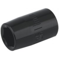 Black Sealey impact socket, 11mm, 3/8in square drive, cylindrical shape with engraved size markings.