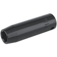 Black Sealey 11mm deep impact socket with 3/8in square drive, cylindrical shape, and engraved size markings.