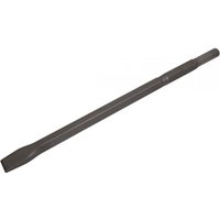 Steel Sealey K2CH chisel, 35x450mm, with a flat blade and cylindrical shank, designed for Kango 900 tools.