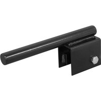 Black metal Sealey Land Rover Defender farm jack adapter with cylindrical handle and bolt attachment.