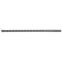 Sealey MAX20X520 SDS Max drill bit, 520mm length, 20mm diameter, silver with spiral fluting and pointed tip.