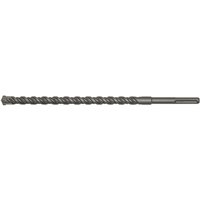 Sealey MAX26X520 SDS Max drill bit, 26mm diameter, 520mm length, silver with spiral fluting and hexagonal shank.
