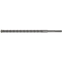 Sealey SDS Max drill bit, 28mm diameter, 570mm length, silver with spiral fluting and a pointed tip.