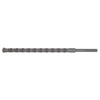 Sealey SDS Max drill bit, 570mm long, 30mm diameter, with spiral fluting and hexagonal shank, metallic finish.