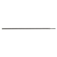 Long silver Sealey SDS Max drill bit, 32mm diameter, 1320mm length, with spiral fluting and pointed tip.
