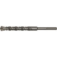 Sealey MAX32X370 SDS Max drill bit, Ø32 x 370mm, silver with spiral fluting and pointed tip.