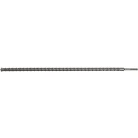 Sealey SDS Max drill bit, 40mm diameter, 1320mm length, silver with spiral fluting and pointed tip.