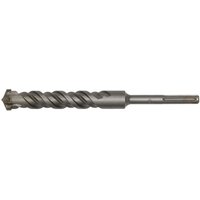 Sealey MAX40X370 SDS Max drill bit, 40mm diameter, 370mm length, silver with spiral flutes and pointed tip.