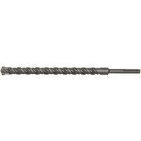 Sealey MAX40X570 SDS Max drill bit, 40mm diameter, 570mm length, silver with spiral fluting and pointed tip.