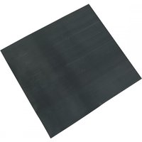 Black Sealey ribbed workshop matting, square shape, textured surface, dimensions 1000 x 10000mm.