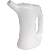 White Sealey measuring jug with ergonomic handle and angled pouring spout.