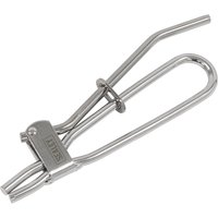 Sealey metal spring hose pinch tool with curved handles and a clamp mechanism for brake and fuel hoses.