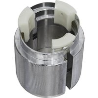 Sealey MS0161 Fork Seal Driver, silver cylindrical tool with textured grip and white plastic inserts.